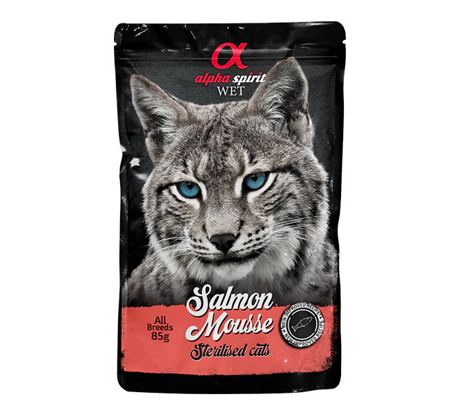 ALPHA SPIRIT POUCH SALMON M. STERILIZED CAT