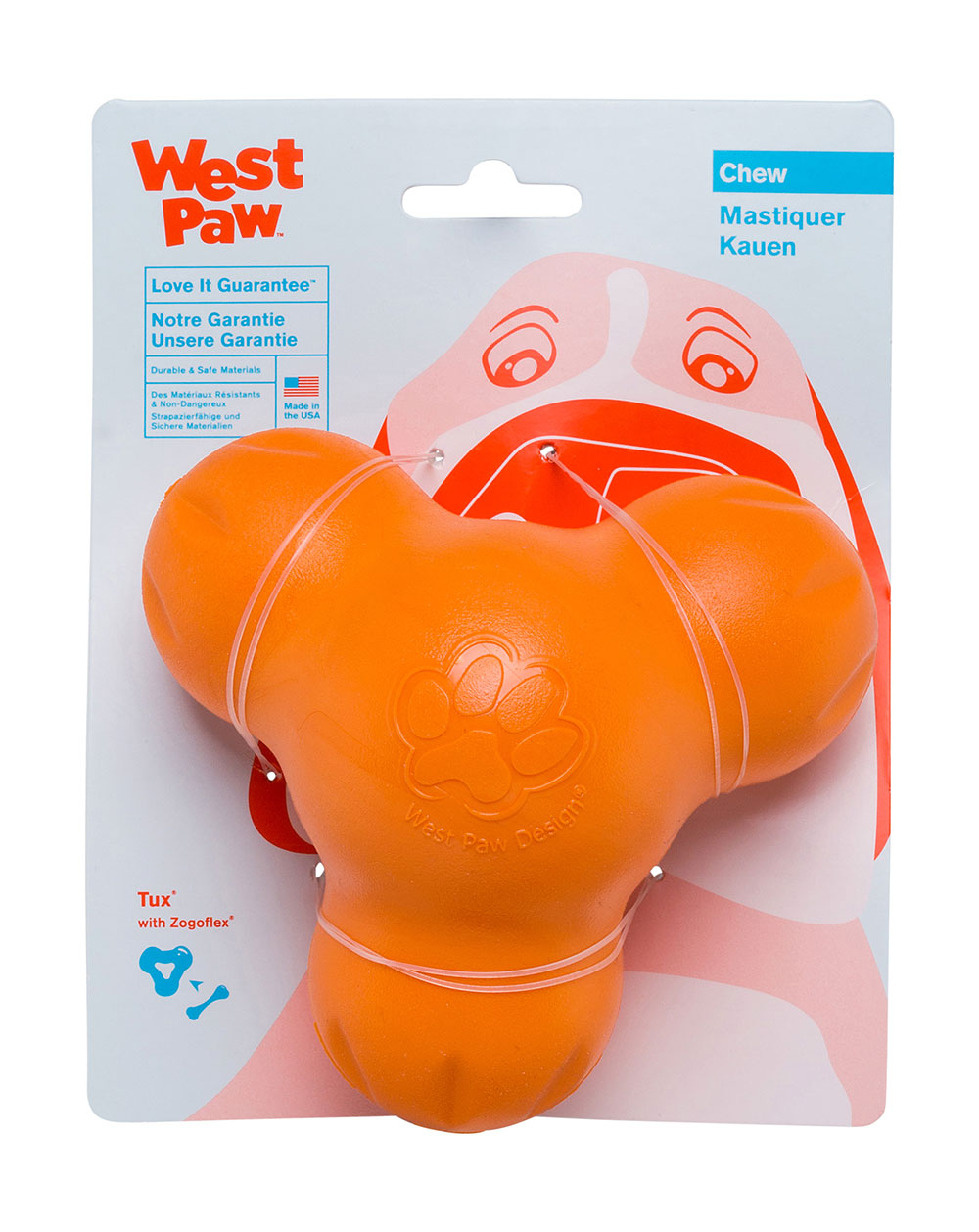 Іграшка для собак Tux Large Tangerine фото 1