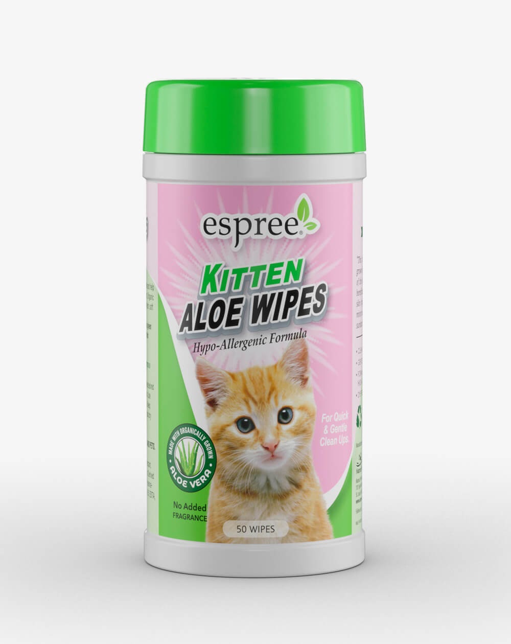 ESPREE Kitten Aloe Wipes 50шт фото 1