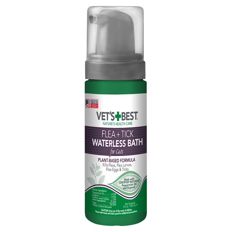 VET`S BEST Flea&Tick Waterless Bath For Cats фото 1
