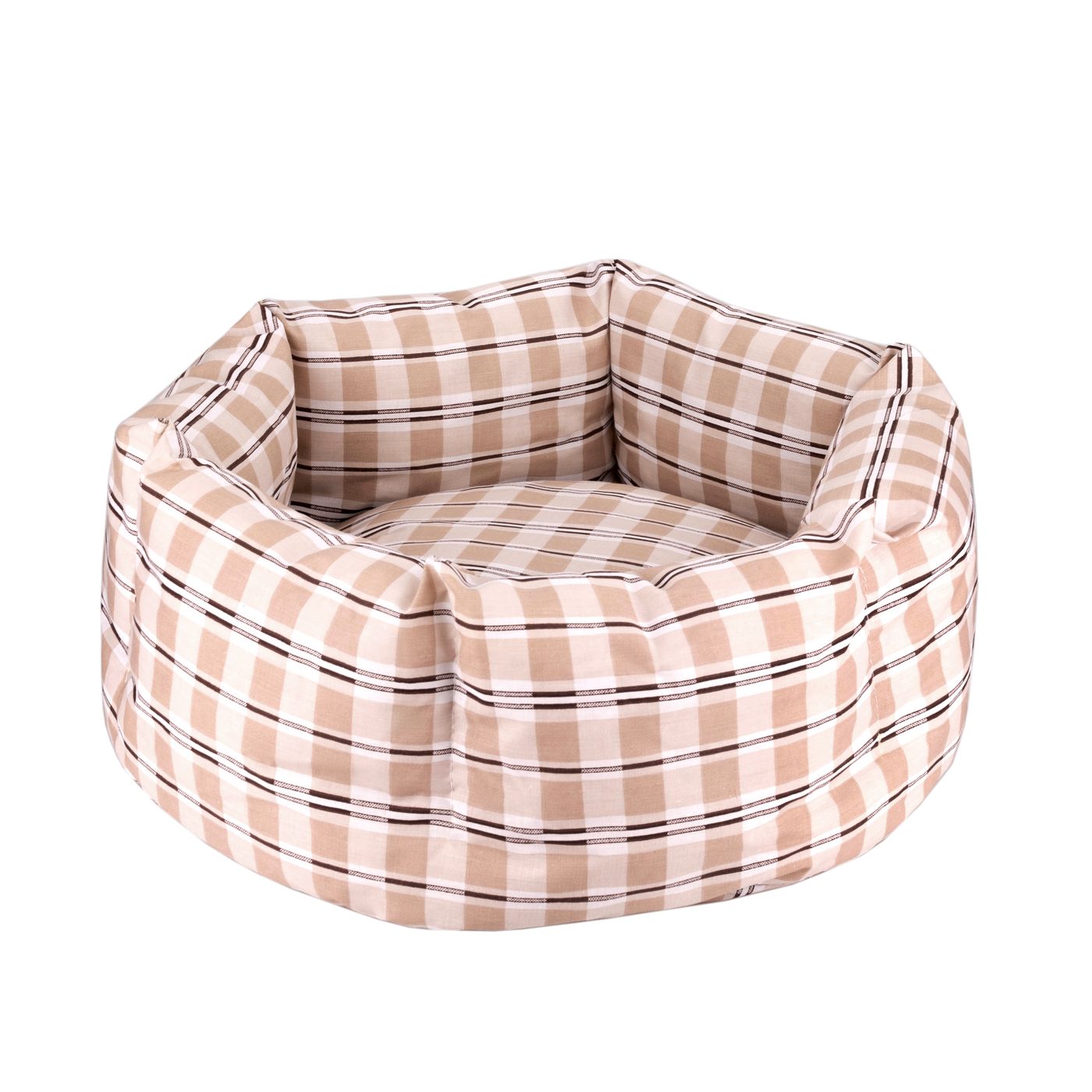 Лежак для Тварин BronzeDog Comfort Круглий Бежевий фото 1