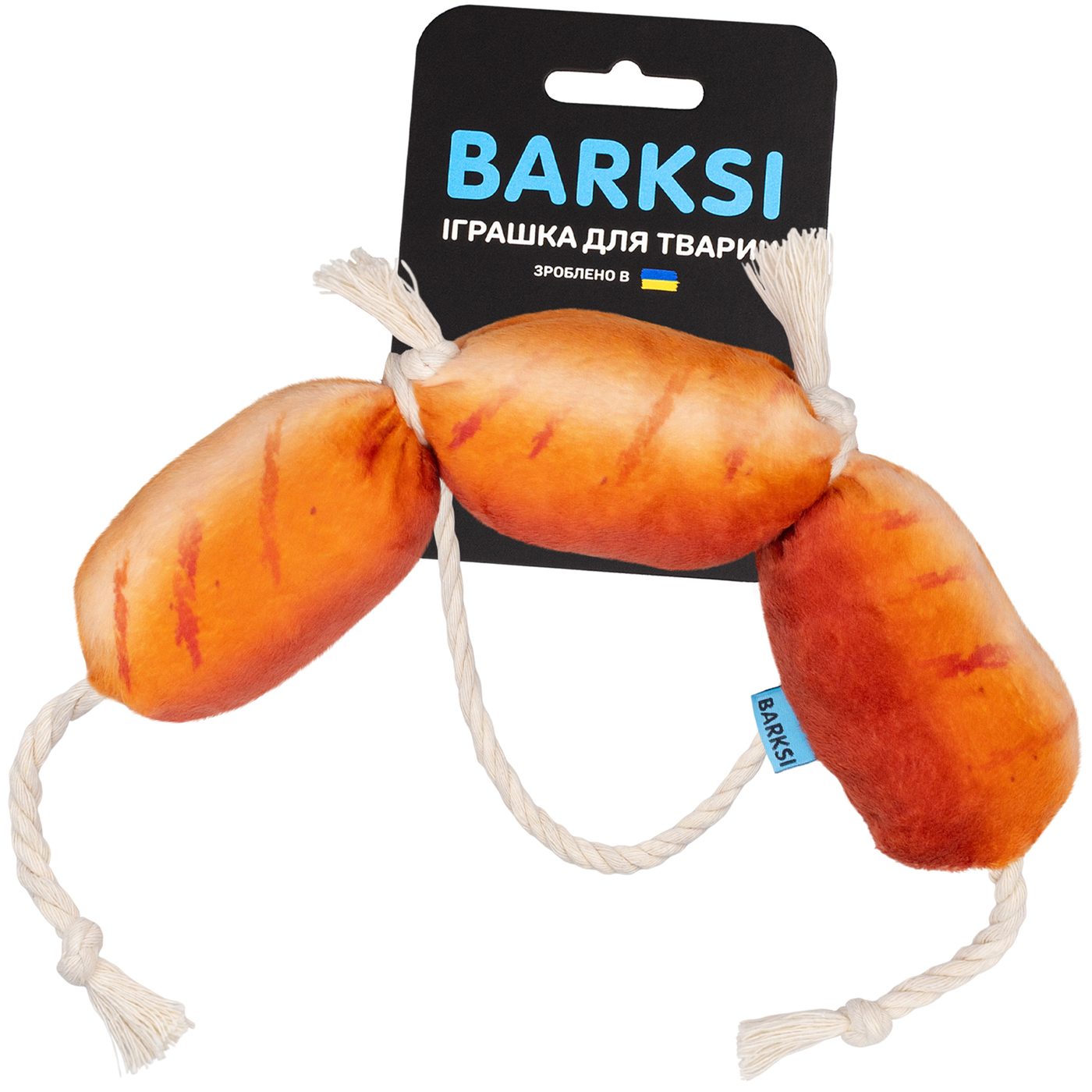 Іграшка для Собак Barksi з канатом Сосиски фото 1