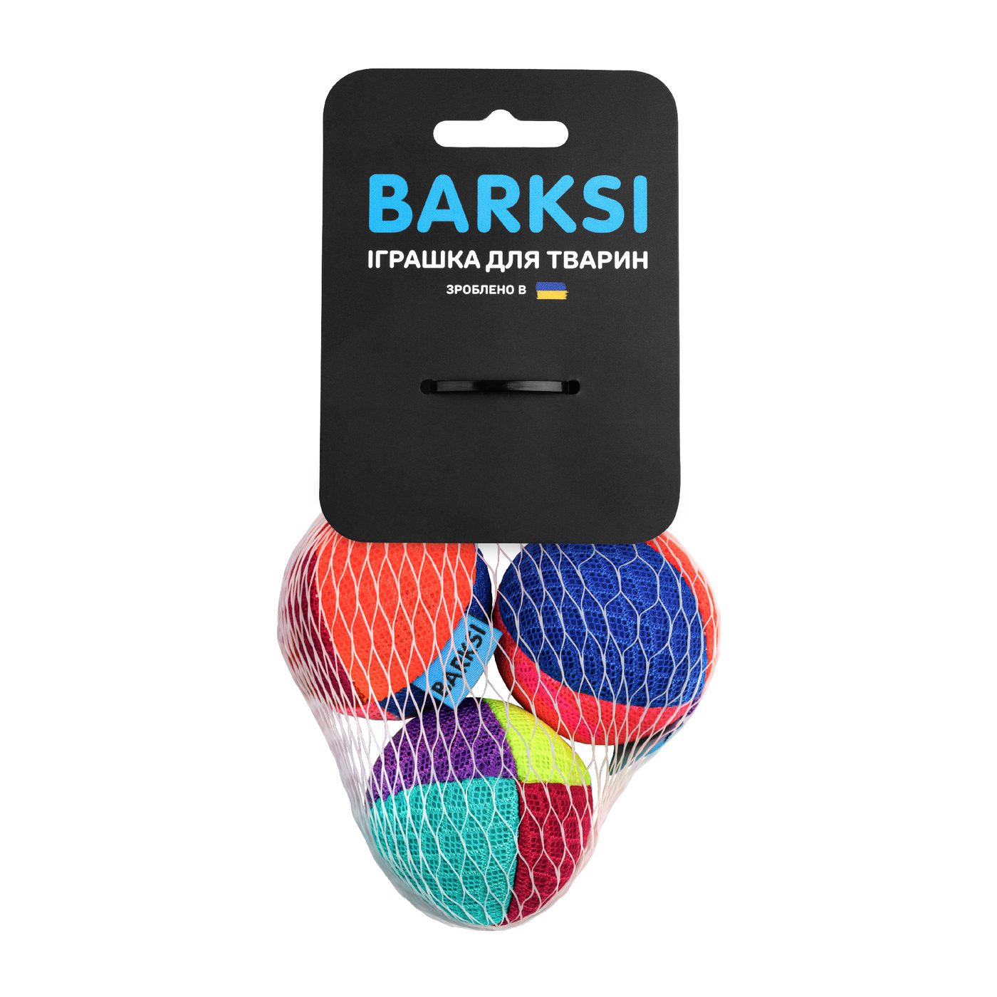 Іграшка для Котів з дзвіночком Barksi М'ячики 3 шт фото 1