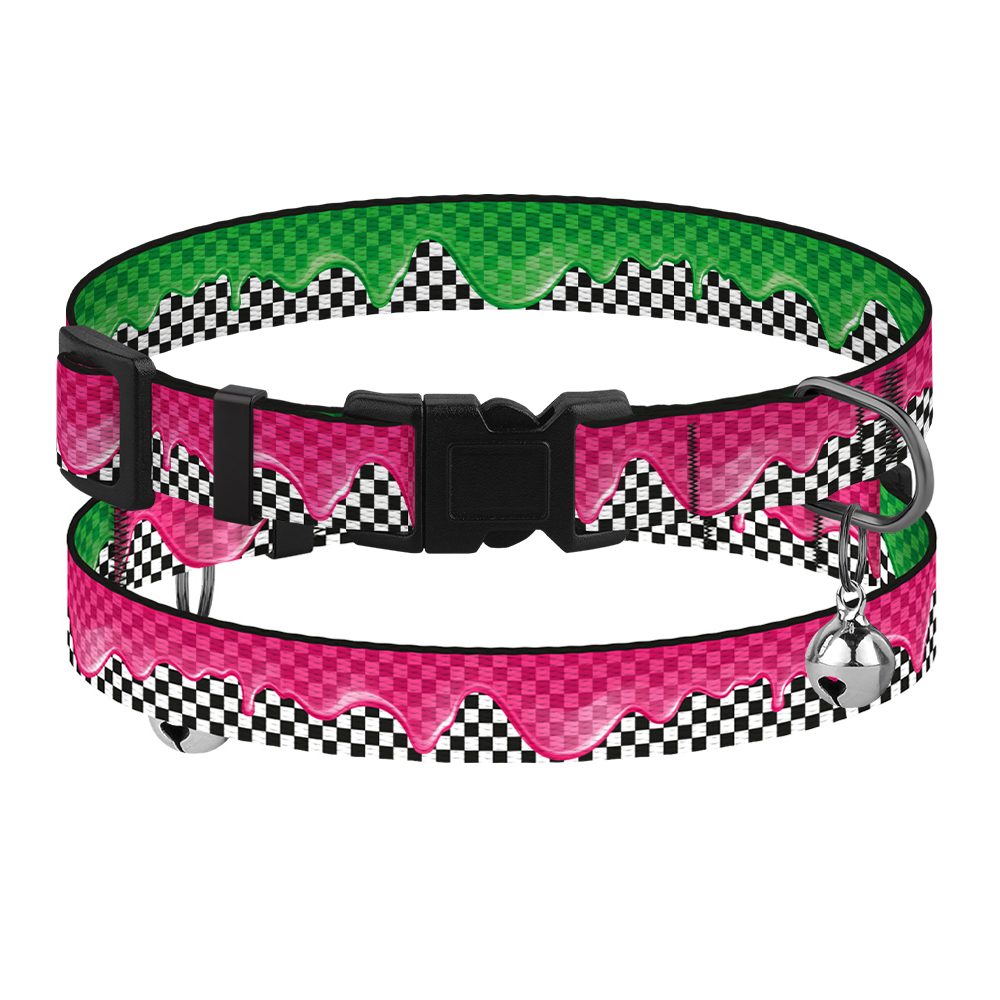 Нашийник для Котів BronzeDog Urban Art Нейлоновий з Пластиковою Пряжкою та Дзвіночком Піт-стоп фото 1