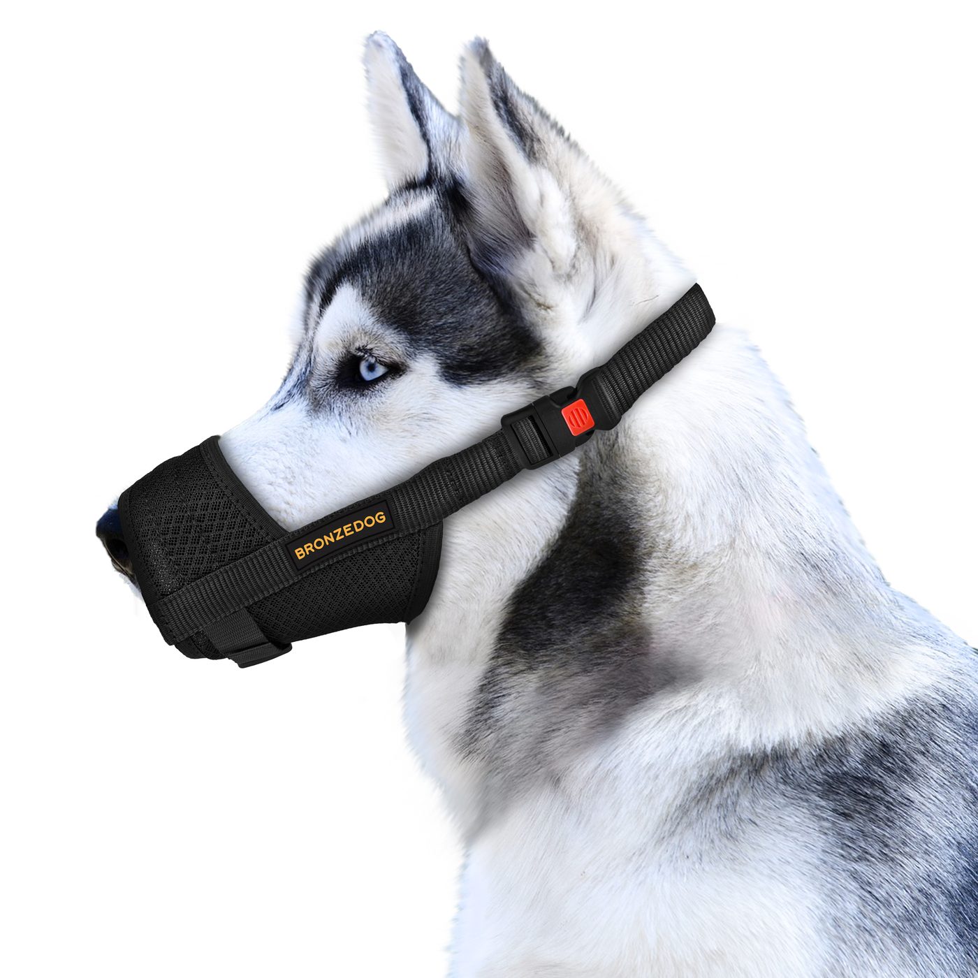 Намордник для собак Barksi Mesh Дихаючий Регульований 3D сітка Чорний фото 1