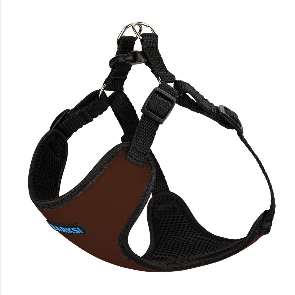 Шлея для Собак Дрібних Порід Barksi Sport Неопрен 3D Сітка Коричнева фото 1