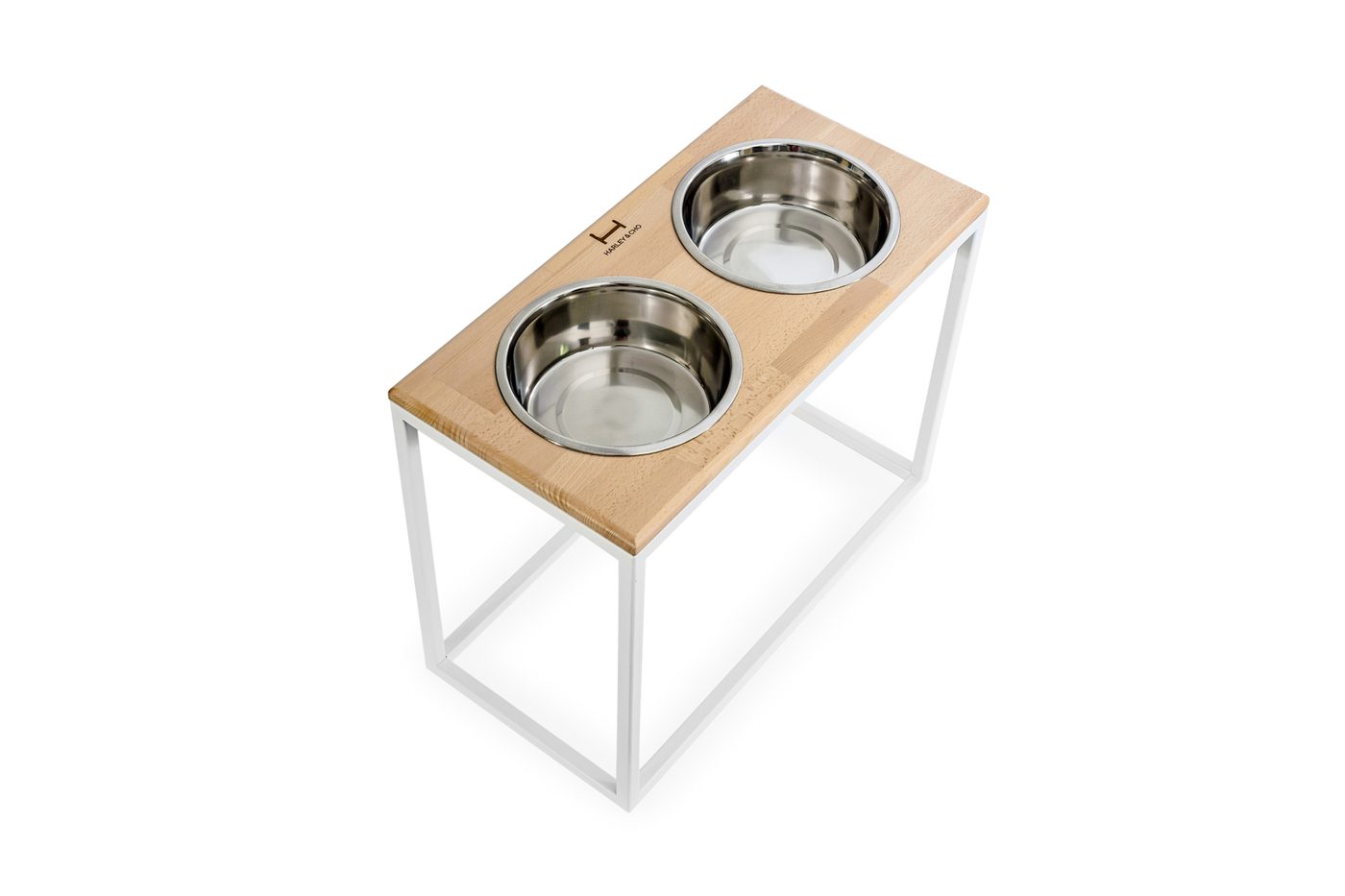 Миски на підставці Dinner Natural wood + White фото 1
