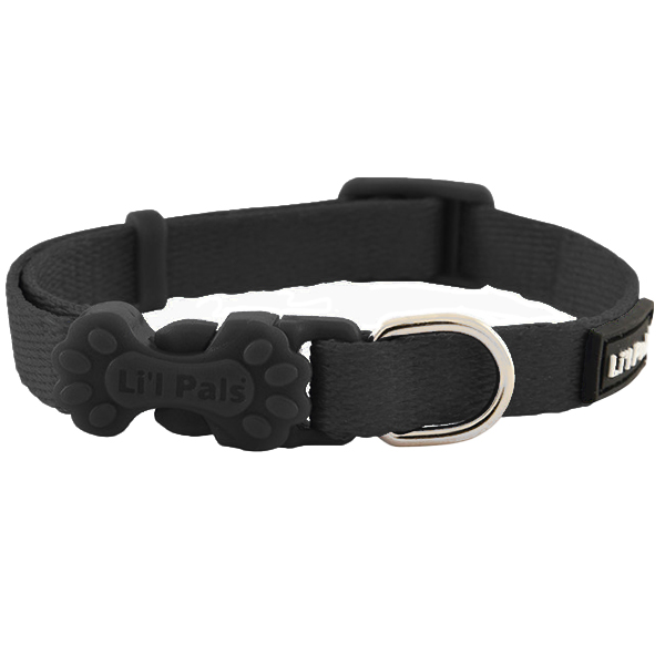 Coastal Li`l Pals Nylon КОСТАЛ ЛІТТЛ ПЕЛС нашийник для собак малих порід , Чорний см., 0,8 см х 15 - 20 см см фото 1