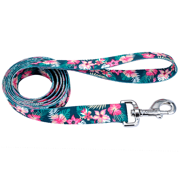 Coastal Pet Attire Styles КОСТАЛ СТАЙЛС повідець для собак, 1смХ1.2м , Тропічні квіти см фото 1