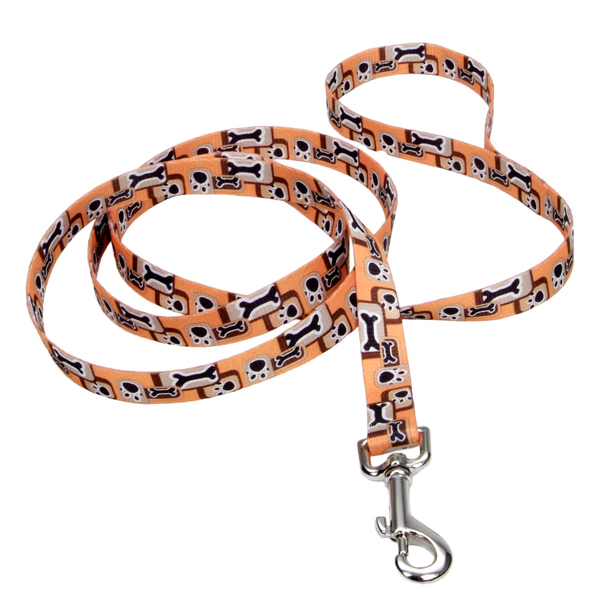 Coastal Pet Attire Styles КОСТАЛ СТАЙЛС повідець для собак, 2смХ1.2м , Помаранчева кістка см фото 1