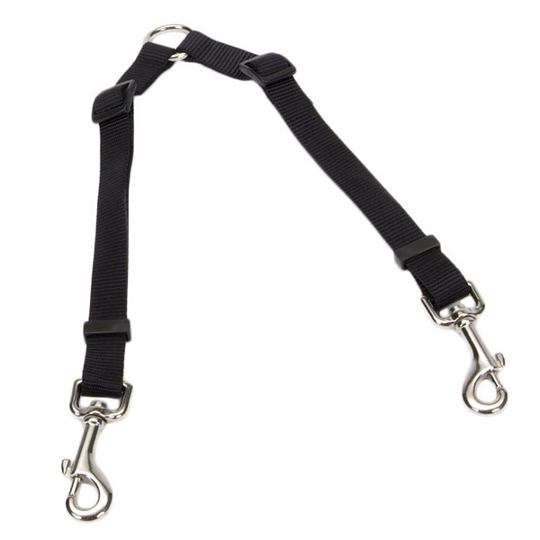 Coastal 2 Dog Adjustable Coupler КОСТАЛ ПОВІДЕЦЬ-СПАРКА для 2-х собак , 2 см х 61 - 91 см см., Чорний см фото 1