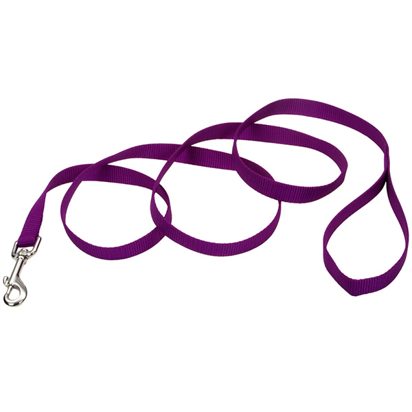 Coastal Nylon Training КОСТАЛ НАЙЛОН повідець для собак, нейлон , Пурпурний см., 2,5 см х 1,8 м см фото 1