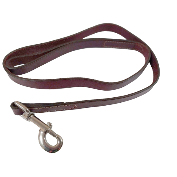 Coastal Circle-T Dog Leash КОСТАЛ СЕРКЛ-Т шкіряний повідець для собак, 2смХ1.2м , Коричнево-червоний см фото 1