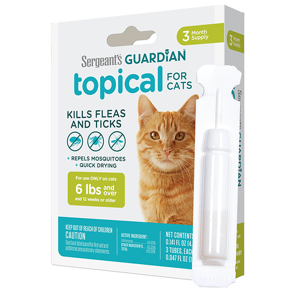 Sergeant’s Guardian Cats ГАРДІАН краплі від бліх, кліщів, комарів для котів від , 3 шт фото 1