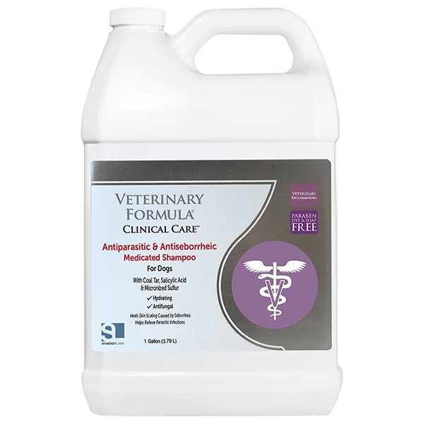 Veterinary Formula CC Antiparasitic & Antiseborrheic Shampoo ВЕТЕРИНАРНА ФОРМУЛА АНТИПАРАЗИТАРНИЙ та АНТИСЕБОРЕЙНИЙ шампунь з дьогтем, сіркою, саліциловою кислотою для собак фото 1