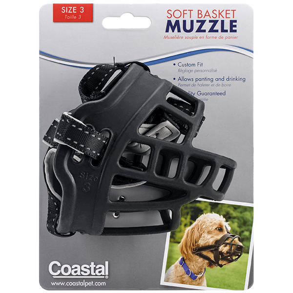 Coastal Soft Basket Muzzle КОСТАЛ СОФТ БАСКЕТ МАЗЛ силіконовий намордник для собак , розмір 3 см фото 1