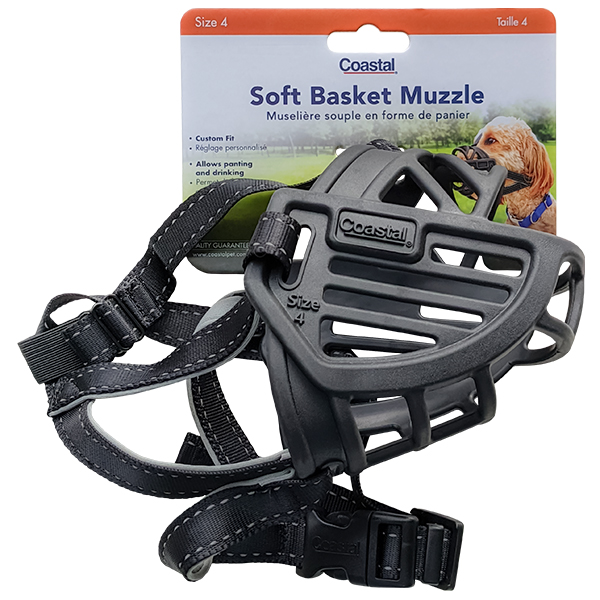 Coastal Soft Basket Muzzle КОСТАЛ СОФТ БАСКЕТ МАЗЛ силіконовий намордник для собак , розмір 4 см фото 1