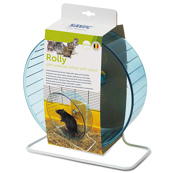 Savic Rolly Giant+Stand САВІК РОЛЛІ бігове колесо + підставка для хом’яків, щурів, морських свинок , d 27,5 см, h 29 см см