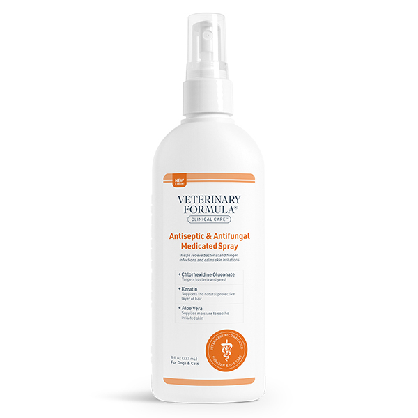 Veterinary Formula Clinical Care Antiseptic&Antifungal Medicated Spray ВЕТЕРИНАРНА ФОРМУЛА АНТИСЕПТИЧНИЙ і ПРОТИГРИБКОВИЙ дерматокосметичний спрей із хлоргексидином і кератином для собак і котів фото 1
