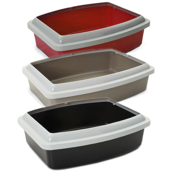 Savic Oval Tray+Rim САВІК ОВАЛ ТРЕЙ+РИМ туалет з бортиком для котів, 56х43х14см , 56 см х 43 см х 14 см см., В асортименті см фото 1