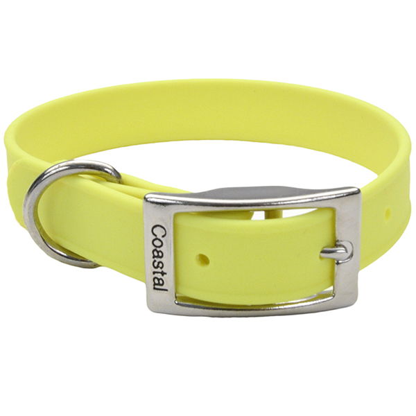 Coastal Fashion Waterproof Dog Collar КОСТАЛ біотановий нашийник для собак , Жовтий см., 1,9 см х 43 см см фото 1