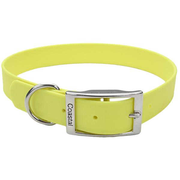 Coastal Fashion Waterproof Dog Collar КОСТАЛ біотановий нашийник для собак , Жовтий см., 2,5 см х 61 см см фото 1