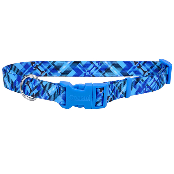 Coastal Pet Attire Styles КОСТАЛ СТАЙЛС нашийник для собак, 1х12-30см , Клітинка з кісточкою см., 1 см х 12 - 30 см см фото 1