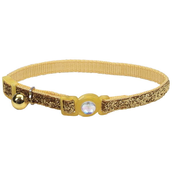 Coastal Fashion Safe Cat КОСТАЛ ФЕШН безпечний нашийник для котів, 1х30см , Золотий см., 1 см х 20 - 30 см см