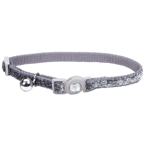 Coastal Fashion Safe Cat КОСТАЛ ФЕШН безпечний нашийник для котів, 1х30см , Срібло см., 1 см х 20 - 30 см см