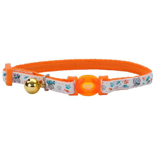 Coastal Fashion Safe Cat Collar КОСТАЛ безпечний нашийник що світится в темряві для котів , Помаранчевий кіт см., 1 см х 20 - 30 см см