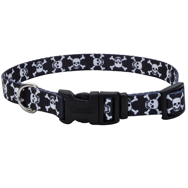 Coastal Pet Attire Styles КОСТАЛ СТАЙЛС нашийник для собак, 2.5х46-66см , Череп см., 2,5 см х 46 - 66 см см фото 1