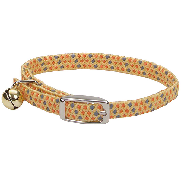 Coastal Li`l Pals Reflective Kitten Collar КОСТАЛ ЛІТТЛ ПЕЛС КІТТЕН світловідбивний нашийник для кошенят, 0.9х20см , Жовтий см