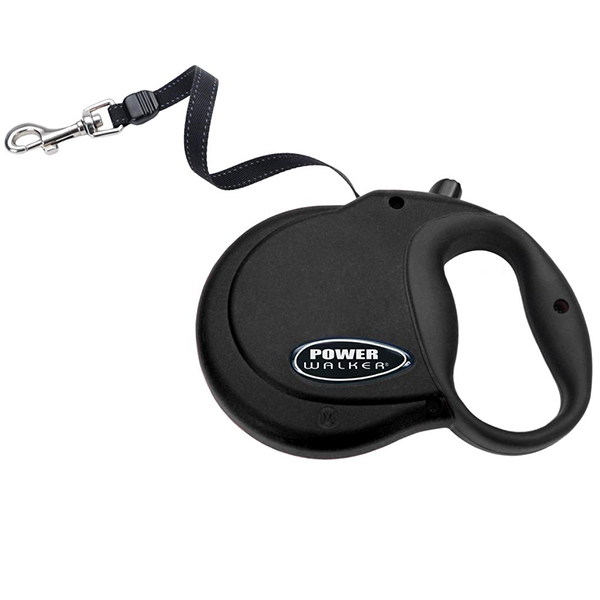 Coastal Power Walker Retractable Leash КОСТАЛ рулетка-повідець для собак, стрічка 4.8м , Чорний кг фото 1