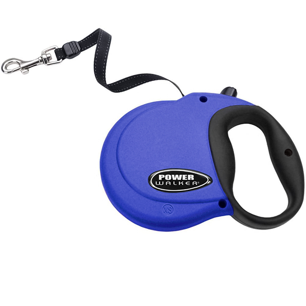 Coastal Power Walker Retractable Leash КОСТАЛ рулетка-повідець для собак до , стрічка 3.6м , Cиній кг., XS кг фото 1