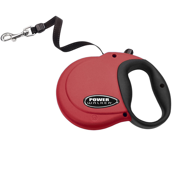 Coastal Power Walker Retractable Leash КОСТАЛ рулетка-повідець для собак до , стрічка 3.6м , Червоний см., XS см фото 1