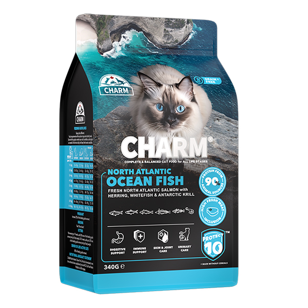 Charm North Atlantic Ocean Fish ЧАРМ ПІВНІЧНОАТЛАНТИЧНА РИБА сухий беззерновий холістик корм для котів , см фото 1