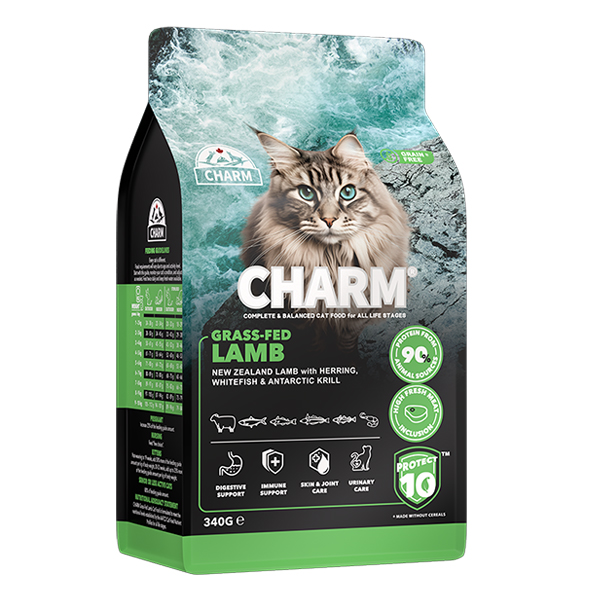 Charm Grass-Fed Lamb ЧАРМ ЯГНЯ ВІДГОДОВАНЕ НА ТРАВІ сухий беззерновий холістик корм для котів , см