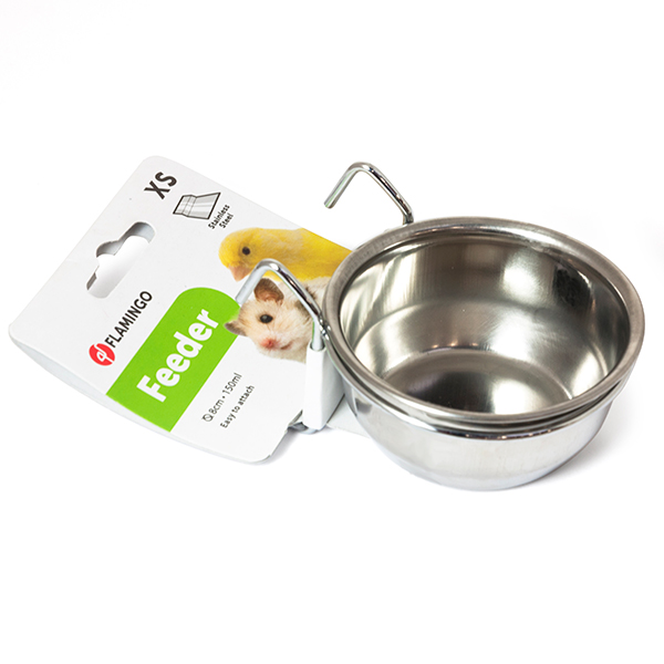 Flamingo Feeder With Hook ФЛАМІНГО годівниця для мишей, хом’яків, дегу, шиншил, невеликих птахів, навісна з гачками , см фото 1