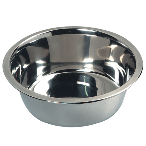 Flamingo Bowl Stainless Steel ФЛАМІНГО миска для собак, неіржавна сталь , d 21 см бортик, d 14 см дно см фото 1
