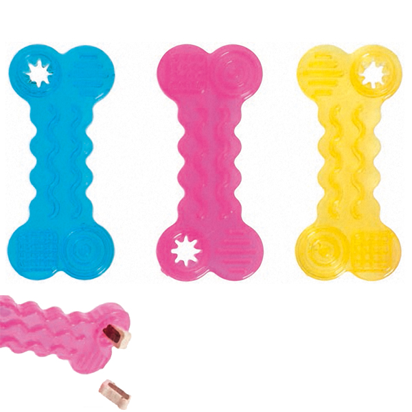 Flamingo Good4Fun Bone ФЛАМІНГО ГУД ФО ФАН КІСТКА ДЛЯ ЛАСОЩІВ іграшка для собак, TPR-гума , 10 см см фото 1
