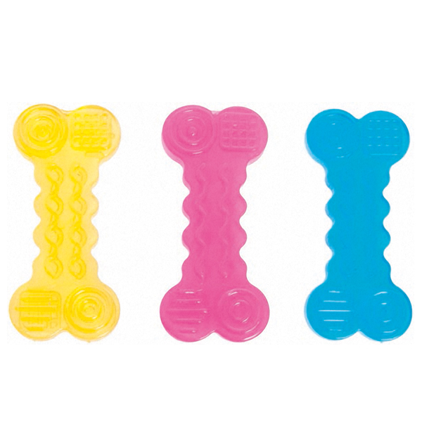 Flamingo Good4Fun Bone ФЛАМІНГО ГУД ФО ФАН РЕЛЬЄФНА КІСТКА іграшка для собак, TPR-гума , 14 см см., M см фото 1
