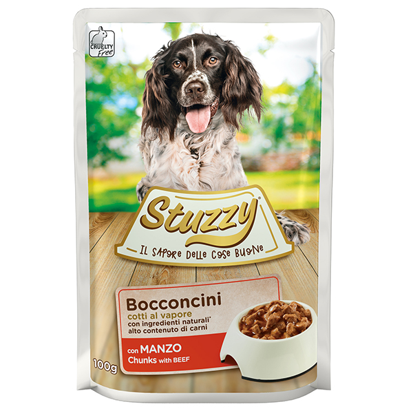 Stuzzy Dog Beef ШТУЗІ ЯЛОВИЧИНА в соусі консерви для собак, вологий корм, пауч фото 1