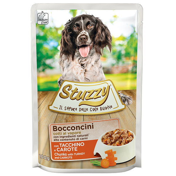 Stuzzy Dog Turkey Carrot ШТУЗІ ІНДИЧКА МОРКВА в соусі консерви для собак, вологий корм, пауч фото 1