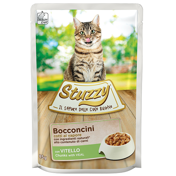 Stuzzy Cat Veal ШТУЗІ ТЕЛЯТИНА в соусі консерви для котів, вологий корм, пауч фото 1