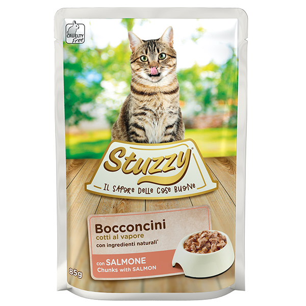 Stuzzy Cat Salmon ШТУЗІ ЛОСОСЬ в соусі консерви для котів, вологий корм, пауч фото 1