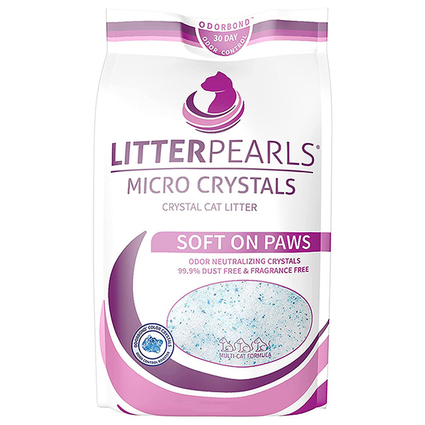 Litter Pearls Micro Crystals ЛІТТЕР ПЕРЛС МІКРО КРІСТАЛС кварцовий силікагелевий наповнювач для туалетів котів фото 1