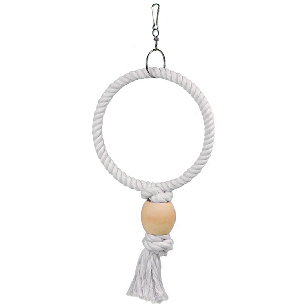 Flamingo Ring ФЛАМІНГО МОТУЗЯНЕ КІЛЬЦЕ іграшка для папуг , 24 см х 5 см х 40 см см., L см