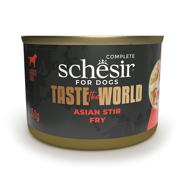 Schesir Taste the World Asian Stir Fry ШЕЗІР КУРКА ПО-АЗІЙСЬКИ в бульйоні натуральні консерви для собак, вологий корм, банка фото 1