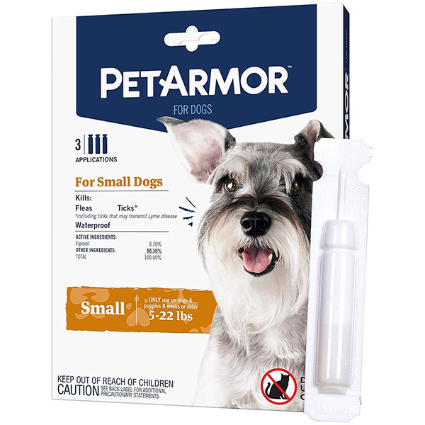 PetArmor Small ПЕТАРМОР краплі від бліх, кліщів, вошей для собак 2.2- , 3 шт фото 1