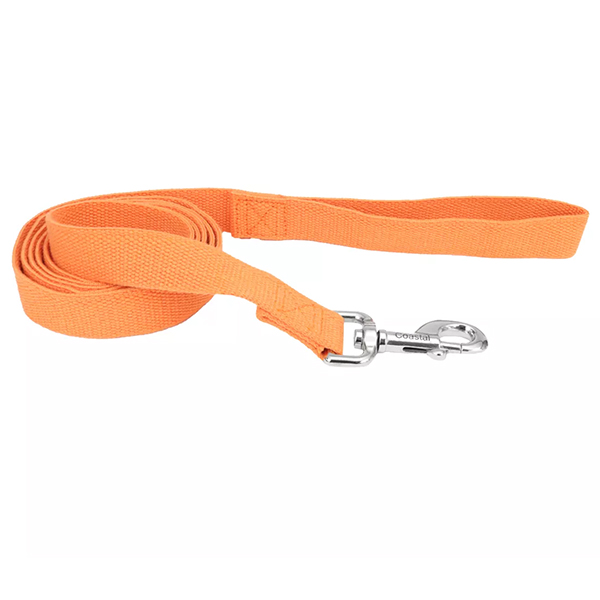 Coastal Earth Soy Dog Leash КОСТАЛ СОЄВИЙ ЕКОПОВІДЕЦЬ для собак , Помаранчевий см., 1,6 см х 1,83 м см фото 1